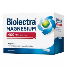BIOLECTRA Magnezyum 400 mg ultra kapsüller, 100 adet
