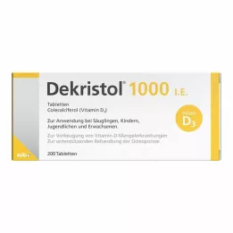DEKRISTOL 1.000 IU tablet, 200 adet