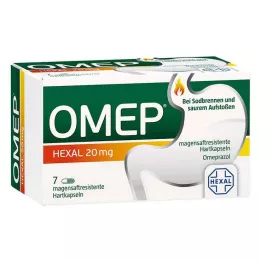 OMEP HEXAL 20 mg mideye dayanıklı sert kapsüller, 7 adet