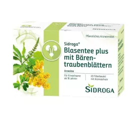 SIDROGA Ayı üzümü yapraklı mesane çayı artı, 20X2,0 g