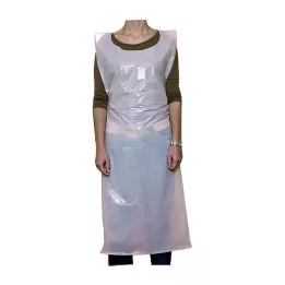 SCHÜRZE Tek kullanımlık PE beyaz 140 cm steril olmayan, 10 adet