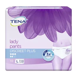 TENA LADY Pantolon Discreet Plus L, 10 Adet