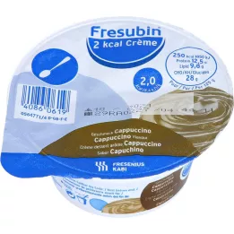 FRESUBIN 2 kcal Kremalı Kapuçino bir fincanda, 4X125 gr