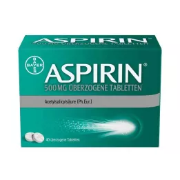 ASPIRIN 500 mg kaplı tabletler, 40 adet