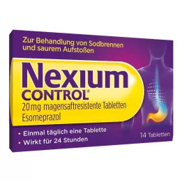 NEXIUM Kontrol 20 mg mide-dirençli tabletler, 14 adet