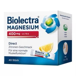 BIOLECTRA Magnezyum 400 mg ultra Direct Limon, 40 adet