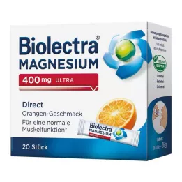 BIOLECTRA Magnezyum 400 mg ultra Doğrudan Portakal, 20 adet