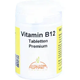 B12 Vitamini Premium Allpharm tabletleri, 100 adet