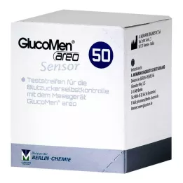 GLUCOMEN areo Sensör test şeritleri, 50 adet
