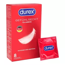 DUREX Gefühlsecht prezervatifler, 8 adet