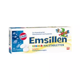 EMSILLEN Çocuk Boğaz Pastili Vanilya, 20 adet