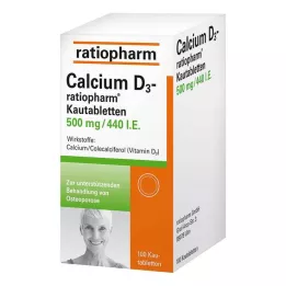 CALCIUM D3-ratiopharm çiğnenebilir tabletler, 100 adet