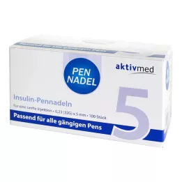 PEN-NADELN Evrensel 5 kanül 0,23x5 mm 32 G, 100 adet