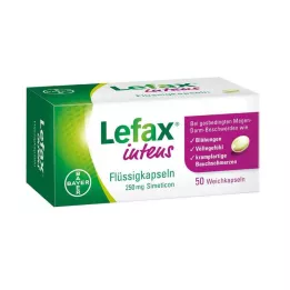 LEFAX intens sıvı kapsüller 250 mg simetikon, 50 adet