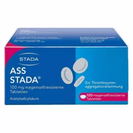 ASS STADA 100 mg mide-dirençli tabletler, 100 adet