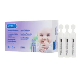 Alvita fizyolojik salin solüsyonu ampulleri, 30X5 ml