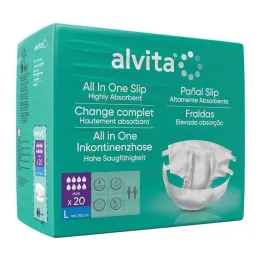 Alvita All-in-One idrar kaçırma pantolonu maxi büyük gece, 20 adet