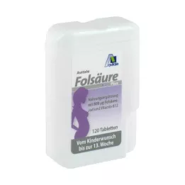 FOLSÄURE 800 Plus B12+İyot Tabletleri, 120 adet