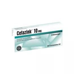 CEFAZINK 10 mg film kaplı tabletler, 60 adet