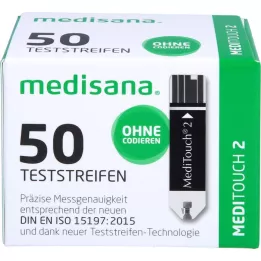 MEDITOUCH 2 kan şekeri test çubuğu, 2x25 adet