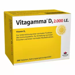 VITAGAMMA D3 2.000 IU Vitamin D3 NEM Tabletler, 200 adet