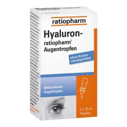 HYALURON-RATIOPHARM Göz damlası, 2X10 ml