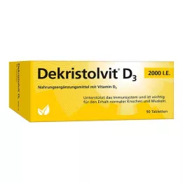 DEKRISTOLVIT D3 2.000 IU tabletler, 90 adet