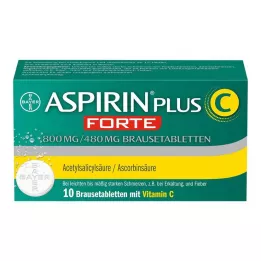 ASPIRIN artı C forte 800 mg/480 mg efervesan tablet, 10 adet