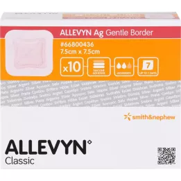 ALLEVYN Ag Nazik Kenarlık 7,5x7,5 cm yara örtüsü, 10 adet