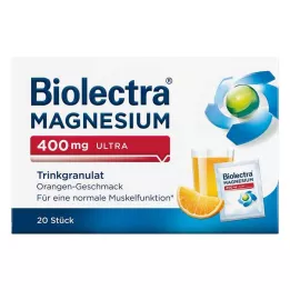 BIOLECTRA Magnezyum 400 mg ultra içme granülleri turuncu, 20 adet