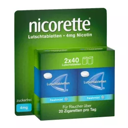 NICORETTE taze nane 4 mg preslenmiş pastiller, 80 adet
