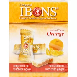 IBONS Portakallı zencefilli çiğneme şekerlemeleri orijinal kutusunda, 60 g