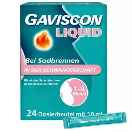 GAVISCON Sıvı 500 mg/267 mg/160 mg Süspansiyon Einn., 24X10 ml