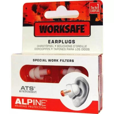 ALPINE WORKSAFE Kulak tıkacı, 2 adet ALPINE WORKSAFE Kulak tıkacı, 2 adet