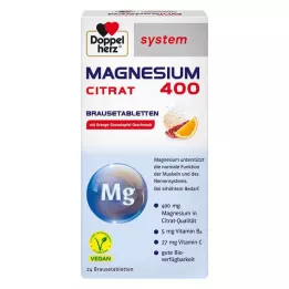 DOPPELHERZ Magnezyum 400 Sitrat sistem efervesan tabletler, 24 adet