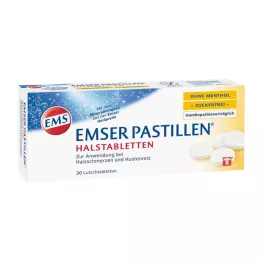 EMSER Mentolsüz şekersiz pastiller, 30 adet