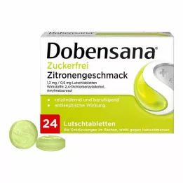 DOBENSANA şekersiz limon kabuğu rendesi 1,2 mg/0,6 mg Lut., 24 adet