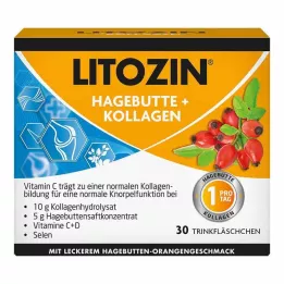 LITOZIN Kuşburnu + Kolajen İçme Şişesi, 30X25 ml