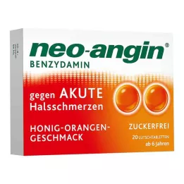 NEO-ANGIN Benzidamin akut boğaz ağrısı.Bal-Portakal, 20 adet