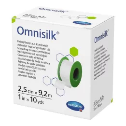OMNISILK Sabitleme alçısı suni ipek 2,5 cm x 9,2 m, 1 adet