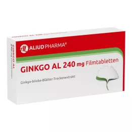 GINKGO AL 240 mg film kaplı tabletler, 120 adet