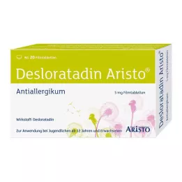 DESLORATADIN Aristo 5 mg film kaplı tablet, 20 adet