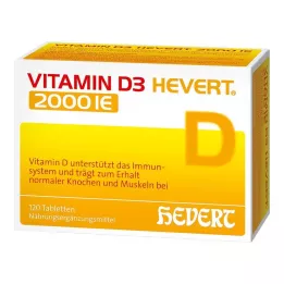 VITAMIN D3 HEVERT 2.000 IU tablet, 120 adet