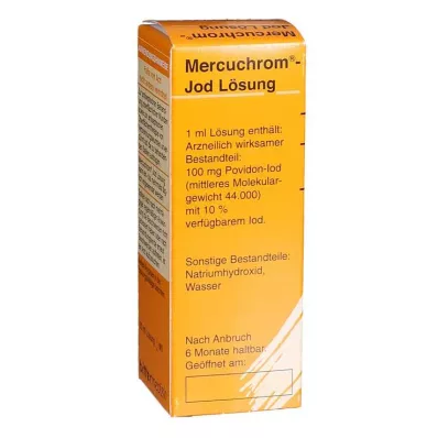 MERCUCHROM İyot çözeltisi, 30 ml MERCUCHROM İyot çözeltisi, 30 ml