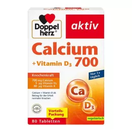 DOPPELHERZ Kalsiyum 700+Vitamin D3 tablet, 80 adet