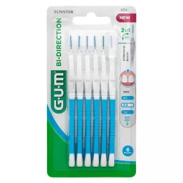 GUM Çift Yönlü Diş Arasıb.0,9 mm mavi, 6 adet