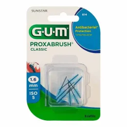 GUM Proxabrush Classic yedek fırçalar 1,6 mm, 8 adet