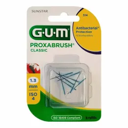 GUM Proxabrush Classic yedek fırçalar 1,3 mm, 8 adet