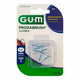 GUM Proxabrush Classic yedek fırçalar 1,2 mm, 8 adet