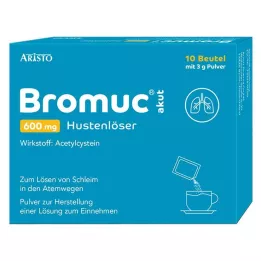 BROMUC akut 600 mg öksürük balgam söktürücü hap oral uygulama için, 10 adet